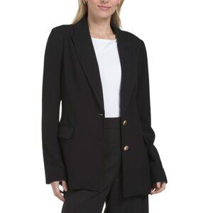 HAVER + BLAIR Black Barcelona Crepe Blazer